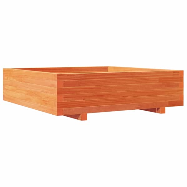 vidaXL aia taimekast, vahapruun, 90 x 90 x 26,5 cm, m&auml;nnipuit
