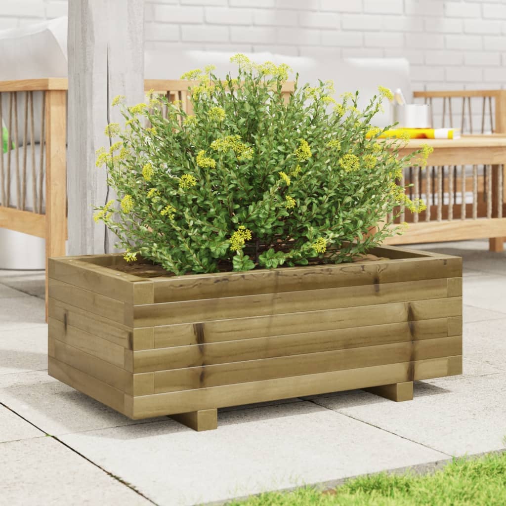 vidaXL Plantenbak 70x40x26,5 cm geïmpregneerd grenenhout afbeelding