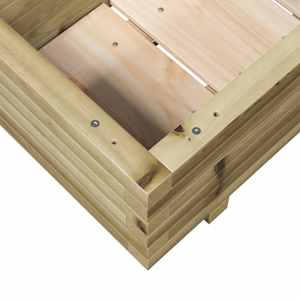 Zahradní truhlík 70 x 40 x 26,5 cm impregnované borové dřevo - obrázek 8