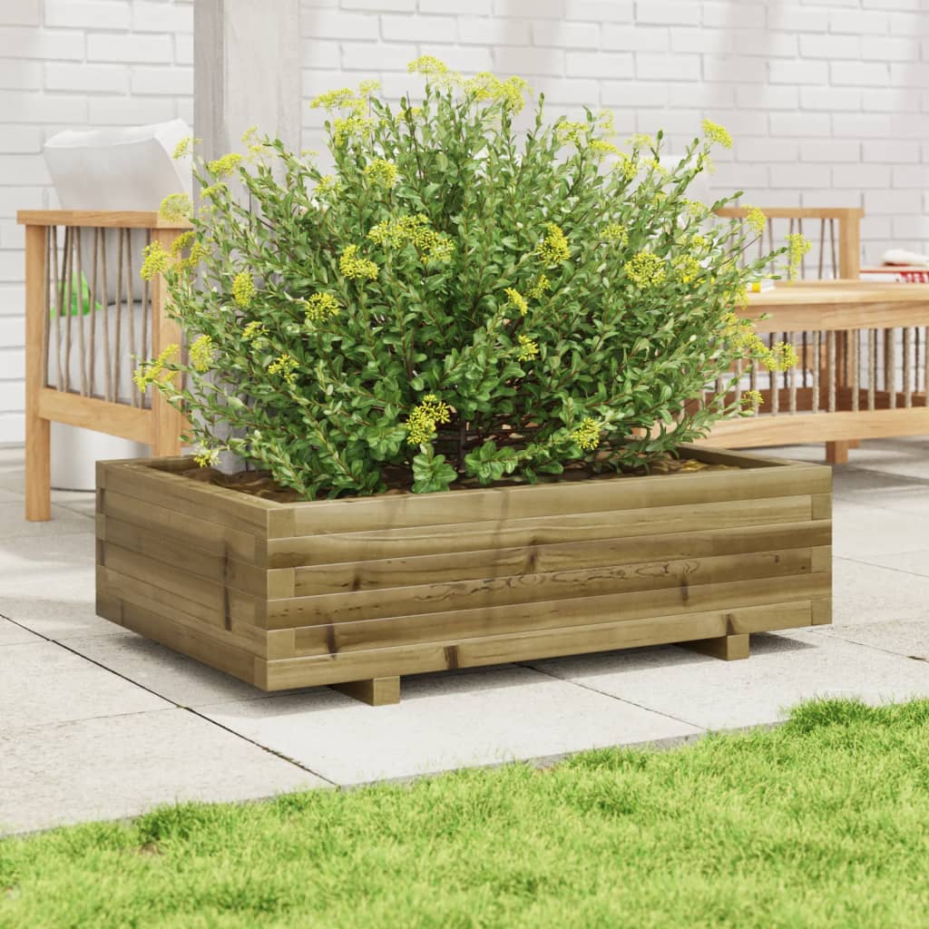vidaXL Plantenbak 90x60x26,5 cm geïmpregneerd grenenhout afbeelding