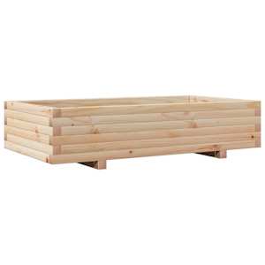 Zahradní truhlík 110 x 60 x 26,5 cm masivní borové dřevo - obrázek 2