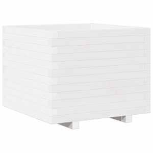 vidaXL aia taimekast, valge, 60x60x49,5 cm, m&auml;nnipuit