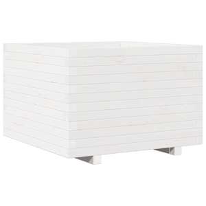 vidaXL aia taimekast, valge, 70x70x49,5 cm, m&auml;nnipuit