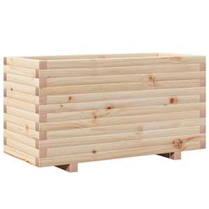 Zahradní truhlík 90 x 40 x 49,5 cm masivní borové dřevo - obrázek 2