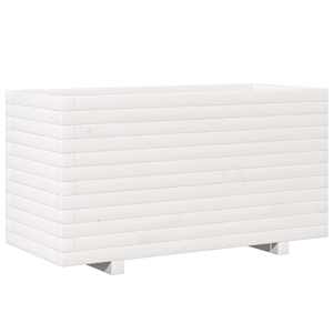 vidaXL aia taimekast, valge, 90x40x49,5 cm, m&auml;nnipuit