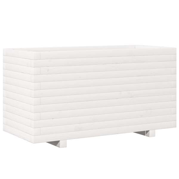 vidaXL aia taimekast, valge, 90x40x49,5 cm, m&auml;nnipuit