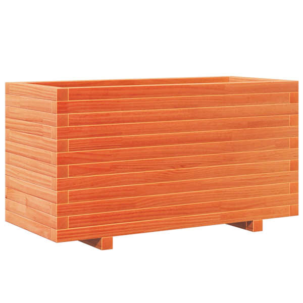 vidaXL aia taimekast, vahapruun, 90x40x49,5 cm, m&auml;nnipuit