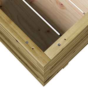 Zahradní truhlík 90 x 60 x 49,5 cm impregnované borové dřevo - obrázek 8