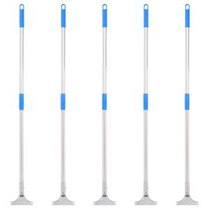 Ročaj za čistilec tal 5 kosov 119,5 cm jeklo in plastika