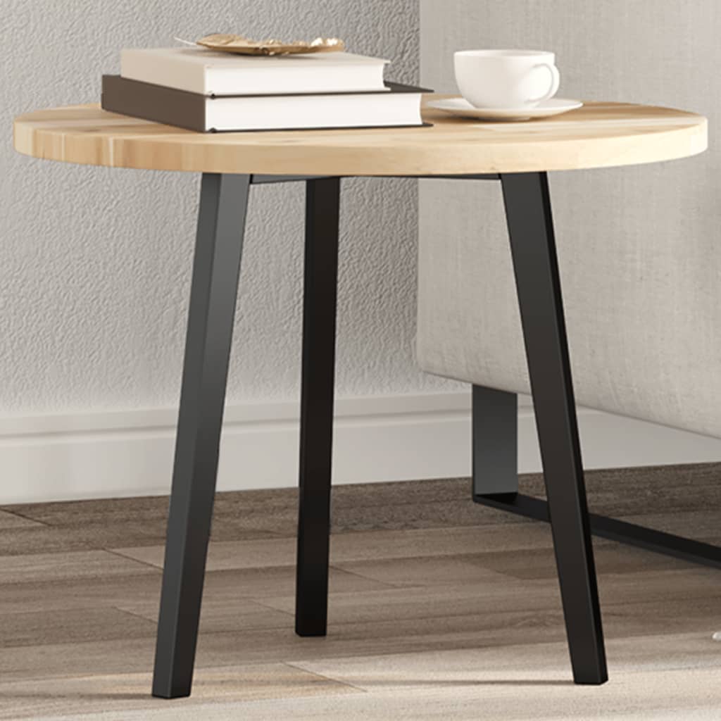 Tischplatte Rund Ø50×2 cm Massivholz Akazie