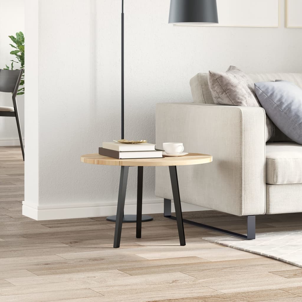 vidaXL Tafelblad rond Ø 60x2 cm massief acaciahout afbeelding