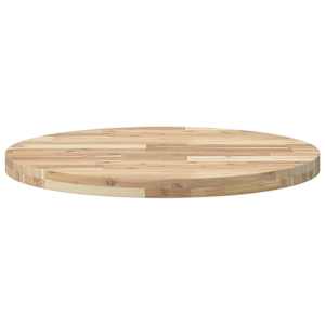 Stolní deska kulatá Ø 70 x 4 cm masivní akáciové dřevo - obrázek 4