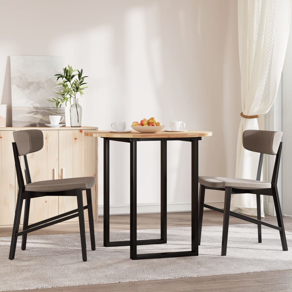 vidaXL Tafelblad rond Ø 80x2 cm massief acaciahout afbeelding