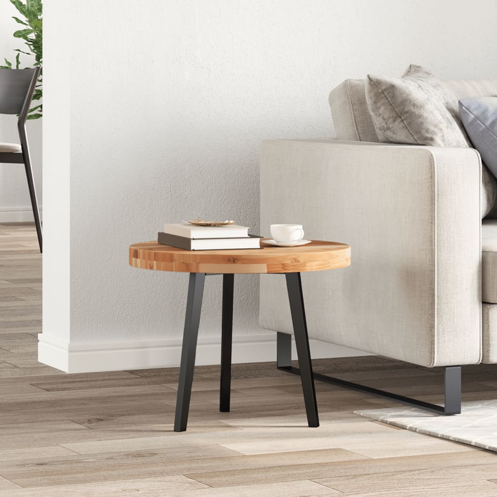 vidaXL kerek tömör akácfa asztallap Ø50 x 4 cm