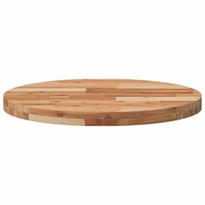 Stolní deska kulatá Ø 60 x 4 cm masivní akáciové dřevo - obrázek 4