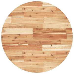 Stolní deska kulatá Ø 70 x 4 cm masivní akáciové dřevo - obrázek 2