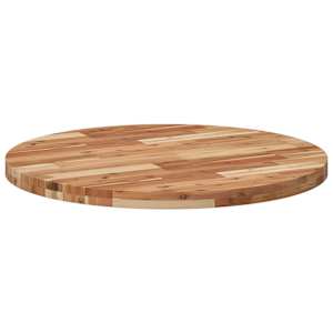 Stolní deska kulatá Ø 80 x 4 cm masivní akáciové dřevo - obrázek 5