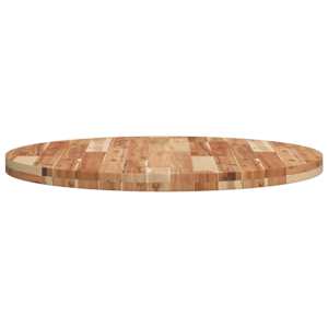 Stolní deska kulatá Ø 80 x 4 cm masivní akáciové dřevo - obrázek 6