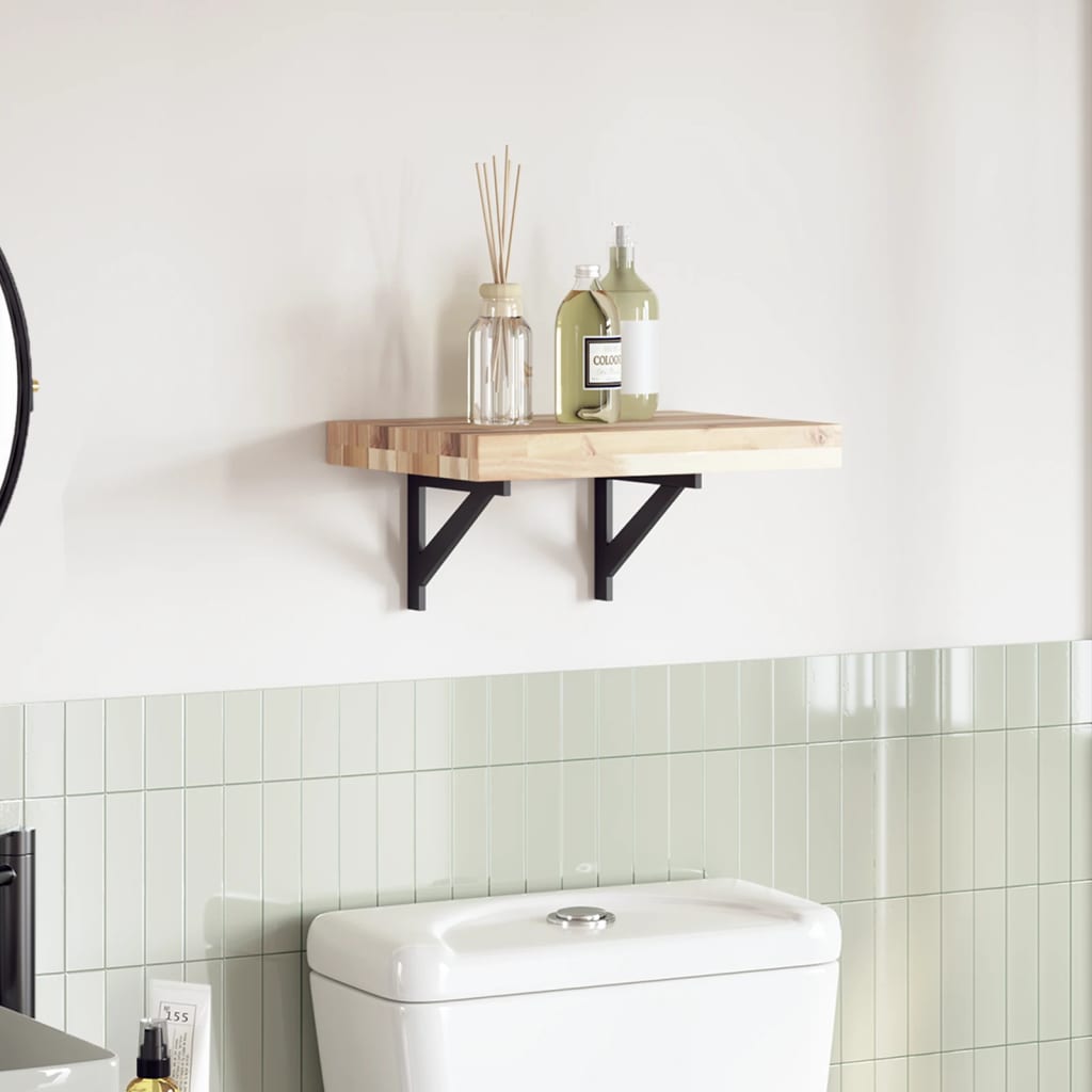 Rektangulær bordplade 40 × 30 × 4 cm i massivt akacietræ - ubehandlet