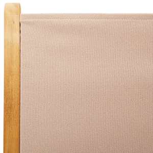 7dílný zahradní jídelní set taupe textil a masivní dřevo - obrázek 10