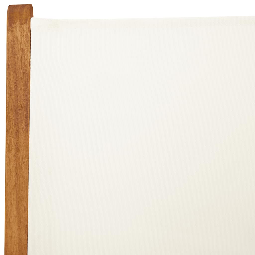 7-delige Tuinset massief hout en stof crèmewit image 9