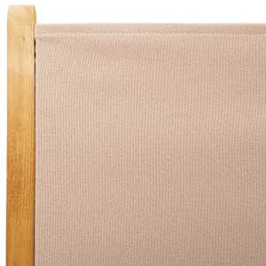 7dílný zahradní jídelní set taupe textil a masivní dřevo - obrázek 10
