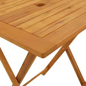 3dílný bistro set modrý a bílý textil a masivní dřevo - obrázek 11
