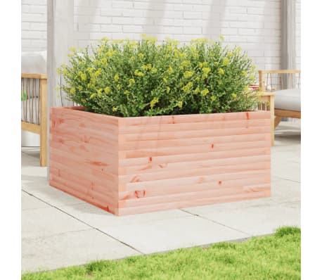 vidaXL Vaso/floreira de jardim 90x90x46 cm madeira de douglas maci&ccedil;a