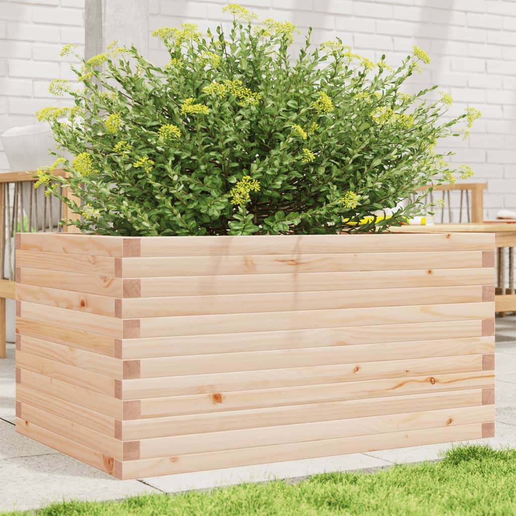 vidaXL Jardinieră de grădină, 90x60x46 cm, lemn masiv de pin