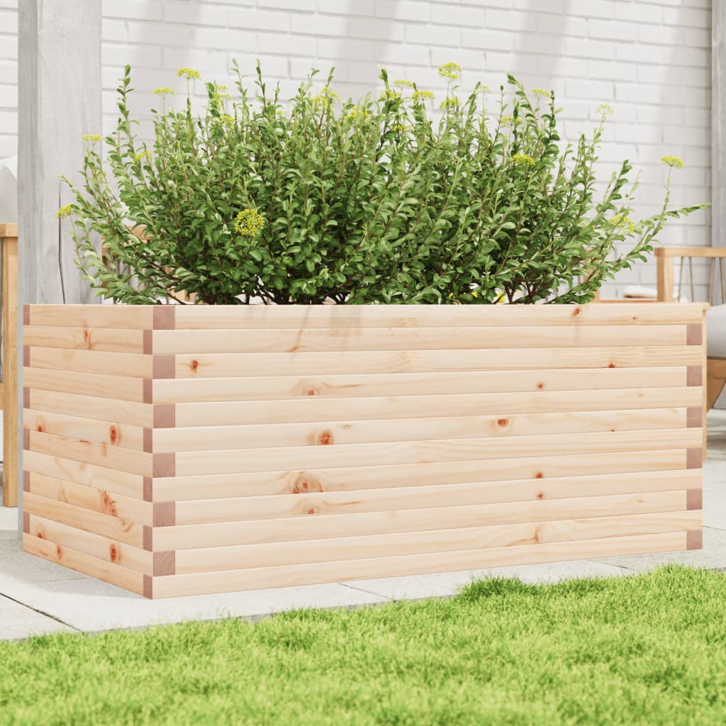 vidaXL Jardinieră de grădină, 110x60x46 cm, lemn masiv de pin
