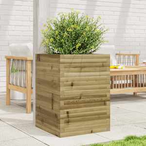vidaXL Jardini&egrave;re 50x50x68,5 cm bois de pin impr&eacute;gn&eacute;
