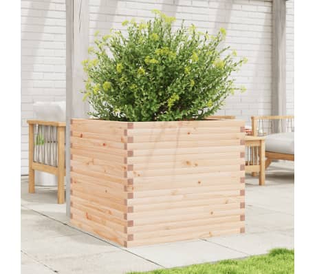 vidaXL Puutarhakukkalaatikko 80x80x68,5 cm t&auml;ysi m&auml;nty