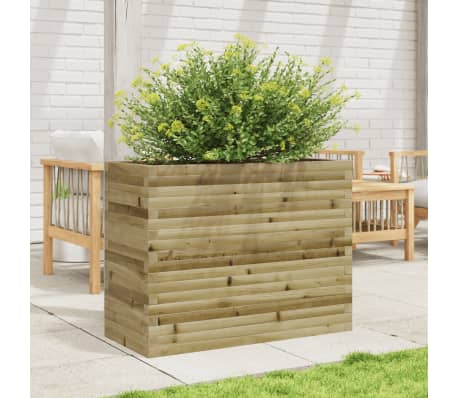 vidaXL Jardini&egrave;re 90x40x68,5 cm bois de pin impr&eacute;gn&eacute;