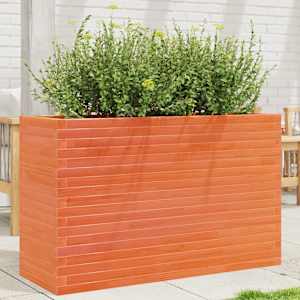 Vrtno cvetlično korito voščeno 110x40x68,5 cm trdna borovina