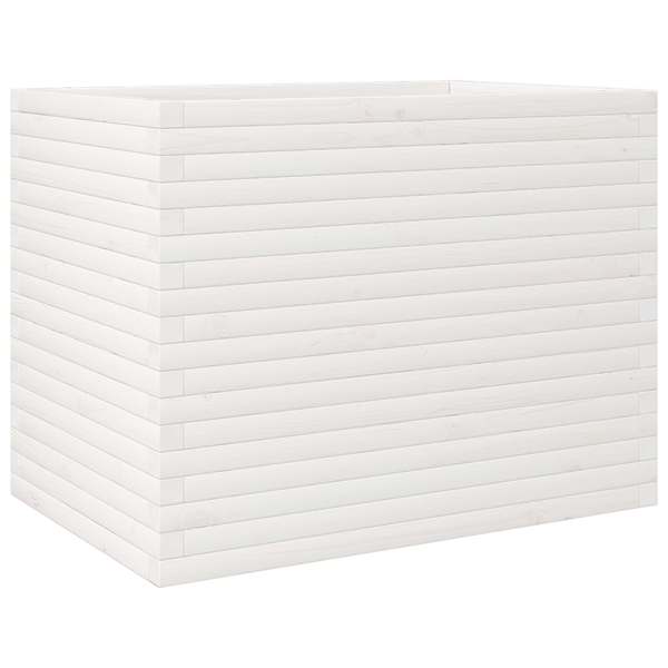 vidaXL aia taimekast, valge, 90x60x68,5 cm, m&auml;nnipuit