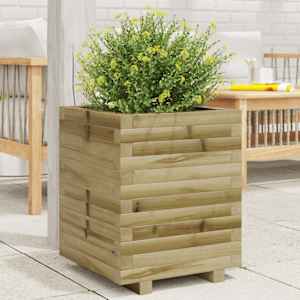 Vrtno cvetlično korito 40x40x49,5 cm impregnirana borovina