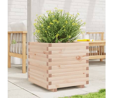 vidaXL Garden Planter 50x50x49.5 cm Solid Wood Pine