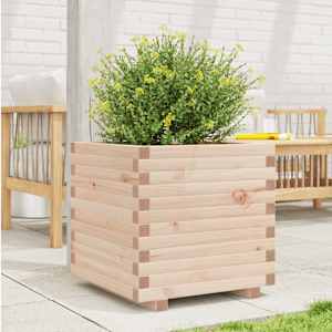 vidaXL Garden Planter 50x50x49.5 cm Solid Wood Pine