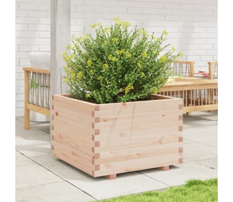 vidaXL Garden Planter 70x70x49.5 cm Solid Wood Pine