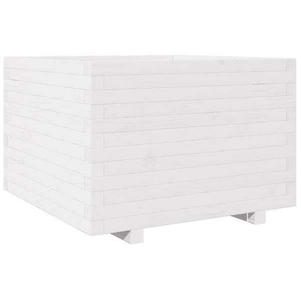vidaXL aia taimekast, valge, 70x70x49,5 cm, m&auml;nnipuit
