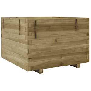 Zahradní truhlík 70 x 70 x 49,5 cm impregnované borové dřevo - obrázek 2