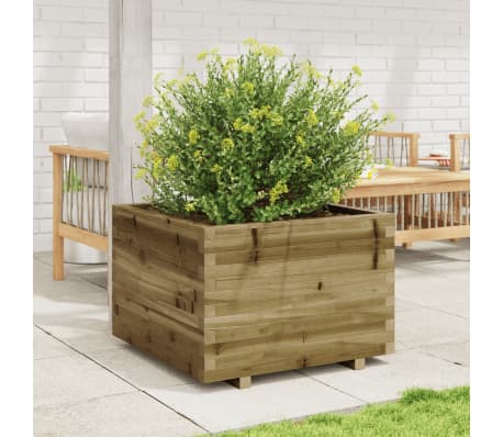 vidaXL Plantenbak 70x70x49,5 cm ge&iuml;mpregneerd grenenhout