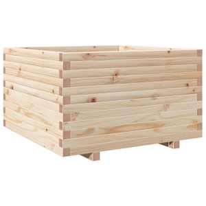Zahradní truhlík 80 x 80 x 49,5 cm masivní borové dřevo - obrázek 2