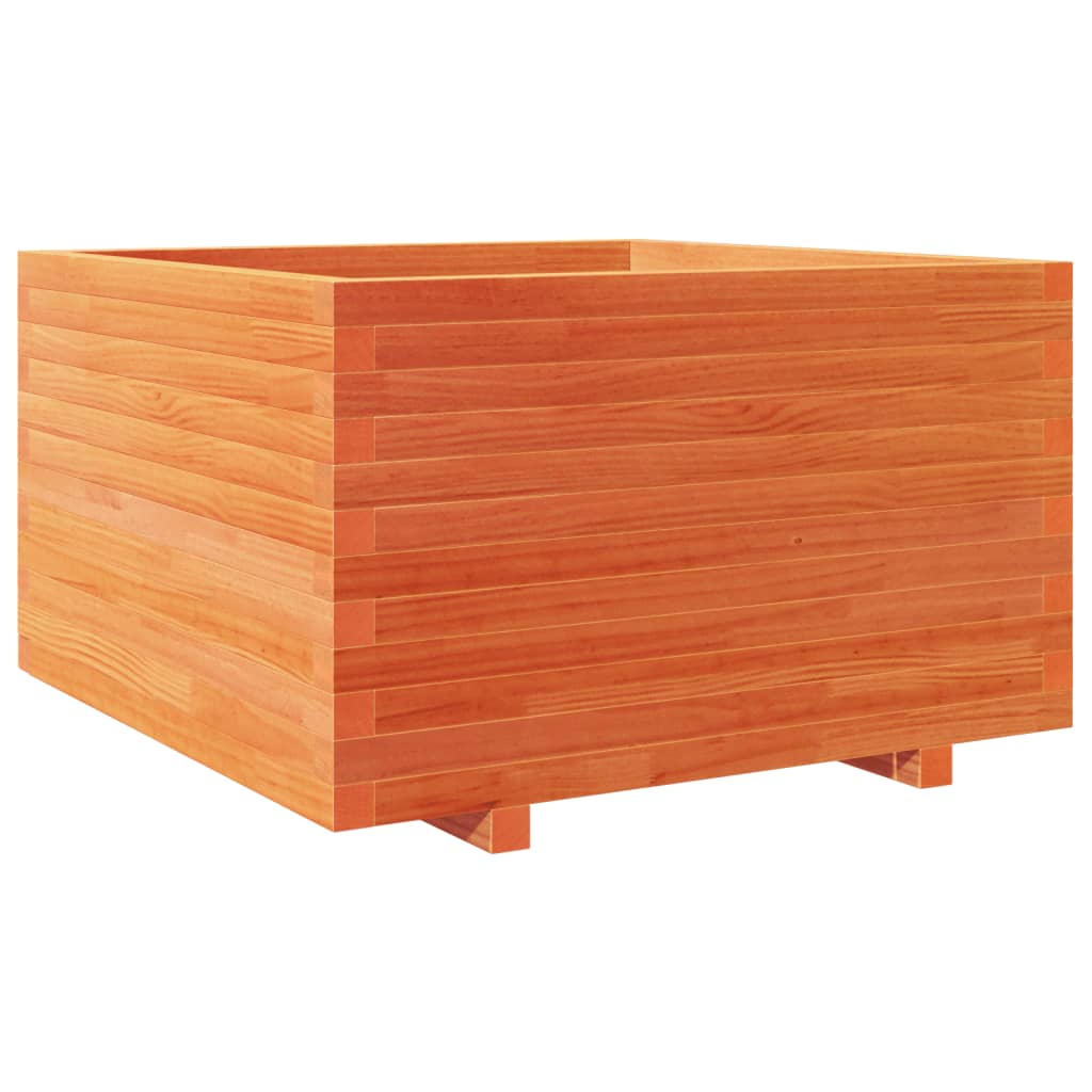 vidaXL Zahradní truhlík voskově hnědý 80x80x49,5 cm masivní borovice