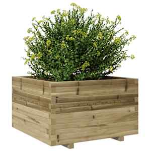 Zahradní truhlík 80 x 80 x 49,5 cm impregnované borové dřevo - obrázek 4