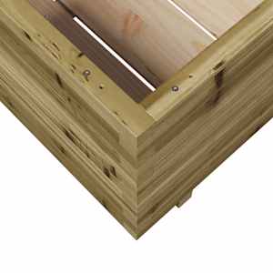 Zahradní truhlík 80 x 80 x 49,5 cm impregnované borové dřevo - obrázek 8
