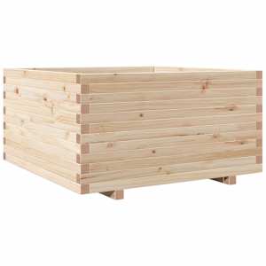 Zahradní truhlík 90 x 90 x 49,5 cm masivní borové dřevo - obrázek 2