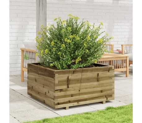 vidaXL aia taimekast, 90x90x49,5 cm, immutatud m&auml;nnipuit