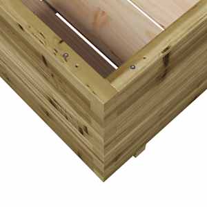 Zahradní truhlík 90 x 90 x 49,5 cm impregnované borové dřevo - obrázek 8