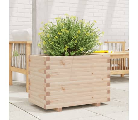 vidaXL Jardinieră de grădină, 70x40x49,5 cm, lemn masiv de pin